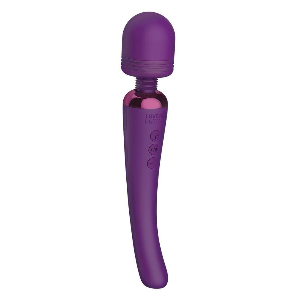 Love Distance GRASP Purple 22.9 cm Massager Wand with App Control