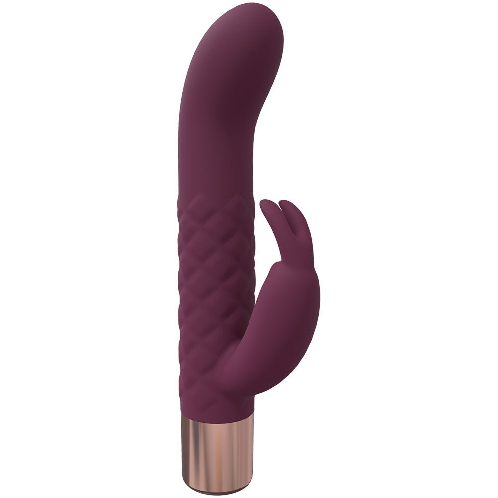 LOVELINE Devotion Burgundy 14.2 cm USB Rechargeable Rabbit Vibrator