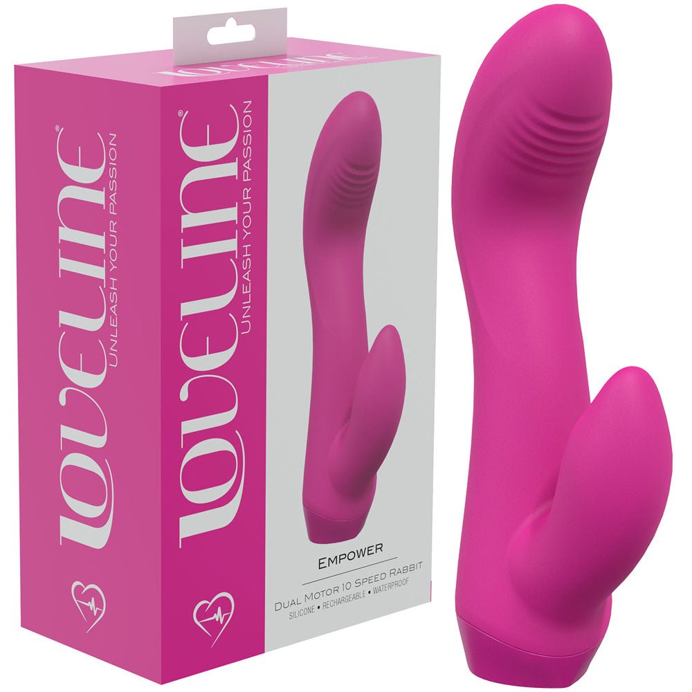 LOVELINE Empower Pink 13.5 cm USB Rechargeable Rabbit Vibrator