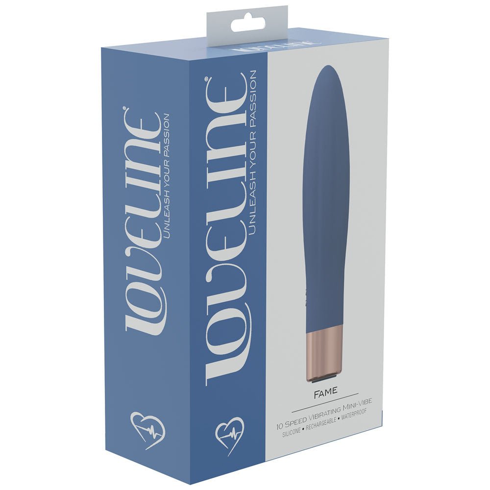 LOVELINE Fame Blue 14.4 cm USB Rechargeable Vibrator