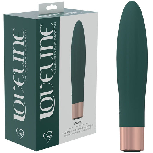 LOVELINE Fame Green 14.4 cm USB Rechargeable Vibrator