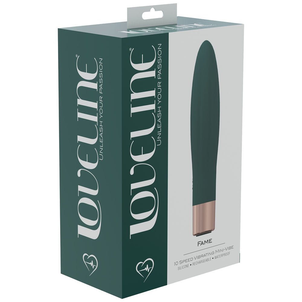 LOVELINE Fame Green 14.4 cm USB Rechargeable Vibrator