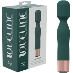 LOVELINE Glamour Green 14.4 cm USB Rechargeable Massage Wand