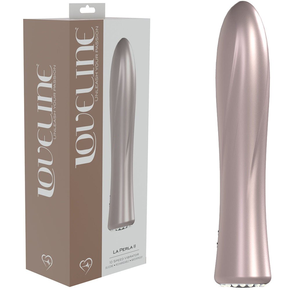 LOVELINE La Perla II Pearlescent Pink 19.2 cm USB Rechargeable Vibrator