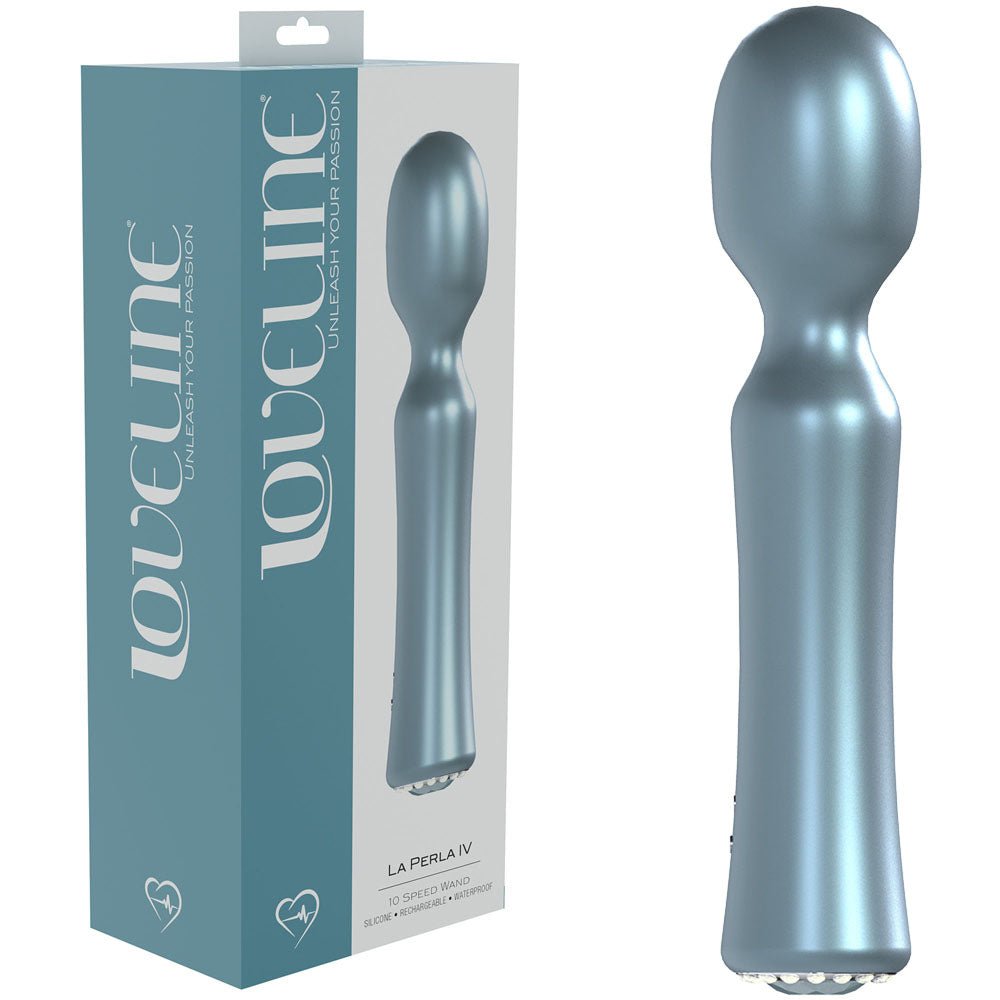 LOVELINE La Perla IV Pearlescent Blue 19.2 cm Massage Wand