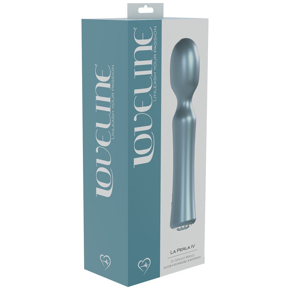 LOVELINE La Perla IV Pearlescent Blue 19.2 cm Massage Wand