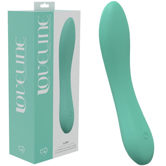 LOVELINE Lust Green 17 cm USB Rechargeable Vibrator