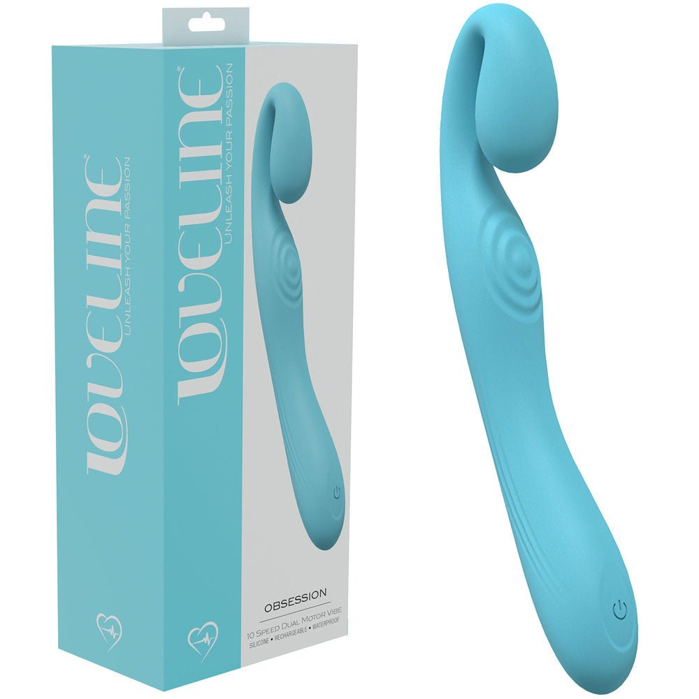 LOVELINE Obsession Blue 18.4 cm USB Rechargeable Vibrator