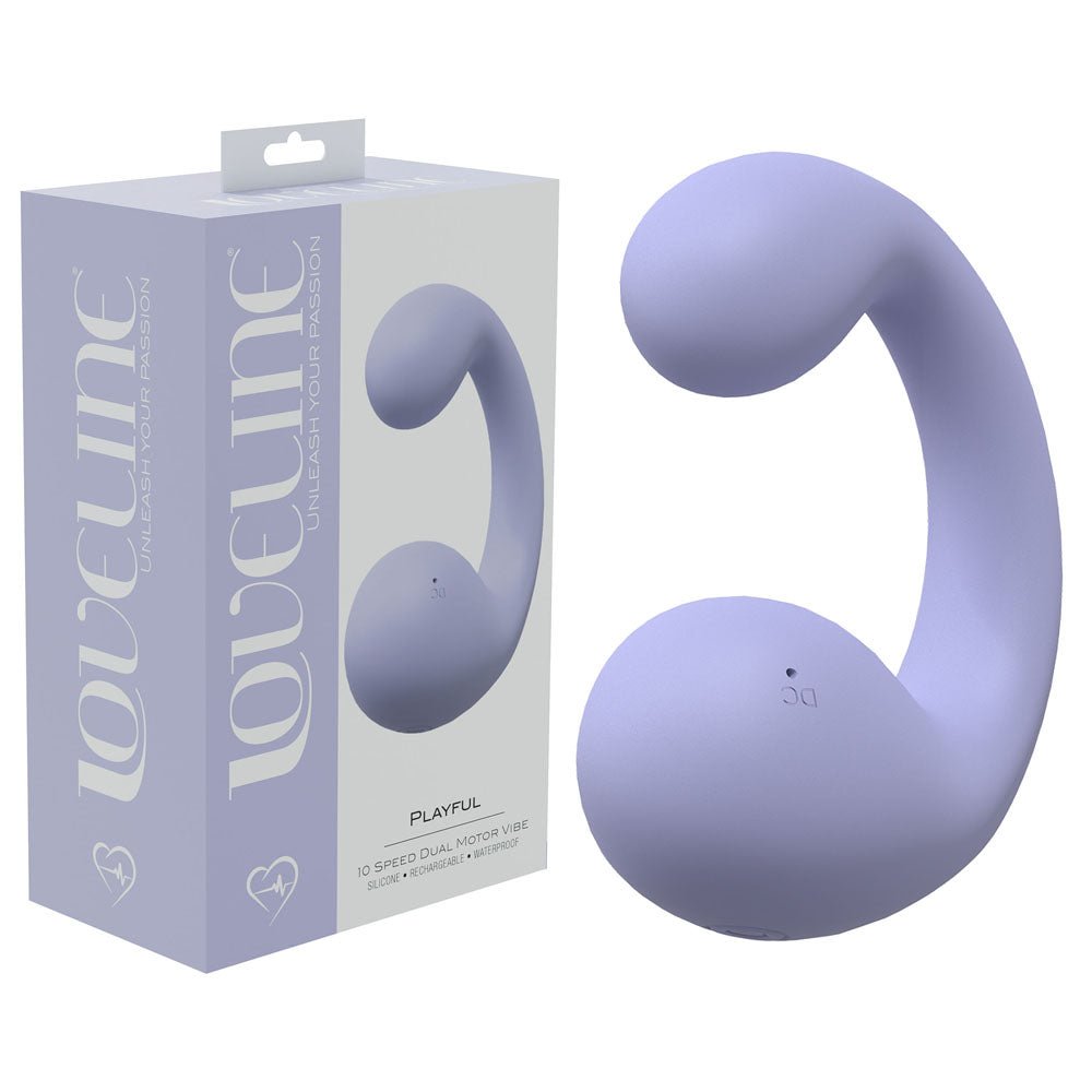 LOVELINE Playful Lavender 8.5 cm Dual Vibrator