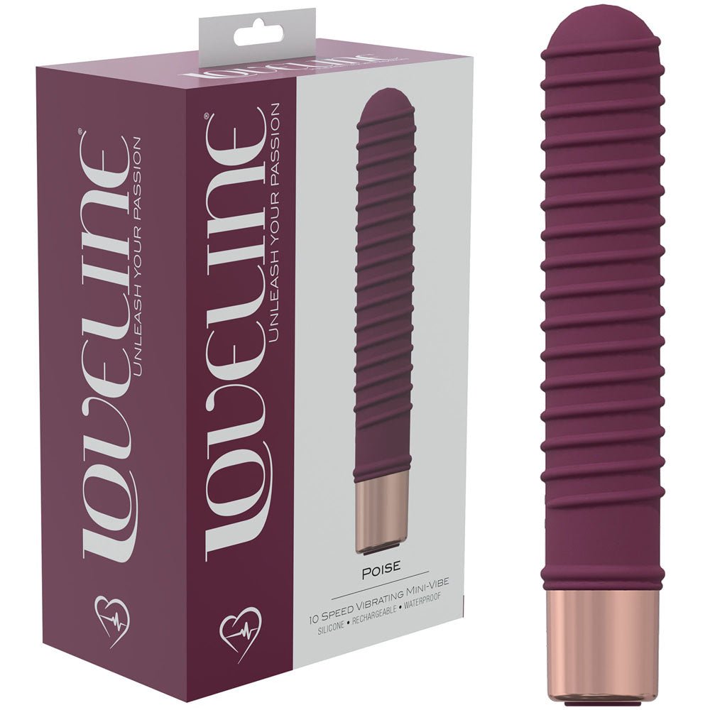 LOVELINE Poise Burgundy 14.5 cm USB Rechargeable Vibrator