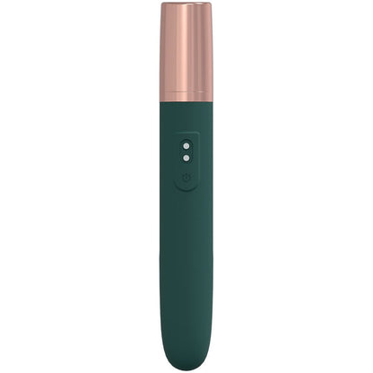 LOVELINE The Traveler Green 17.6 cm USB Rechargeable Vibrator with Lube Applicator