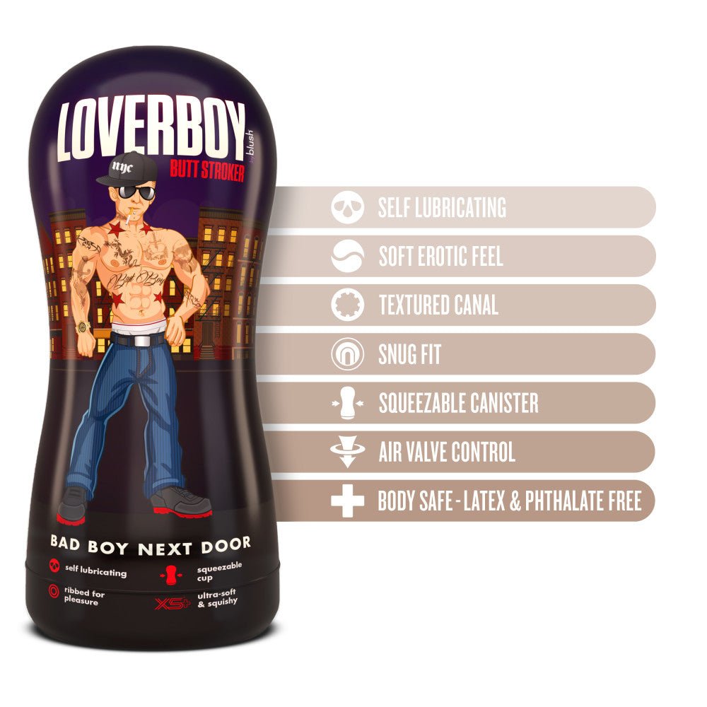 Loverboy Bad Boy Next Door Flesh Male Ass Stroker