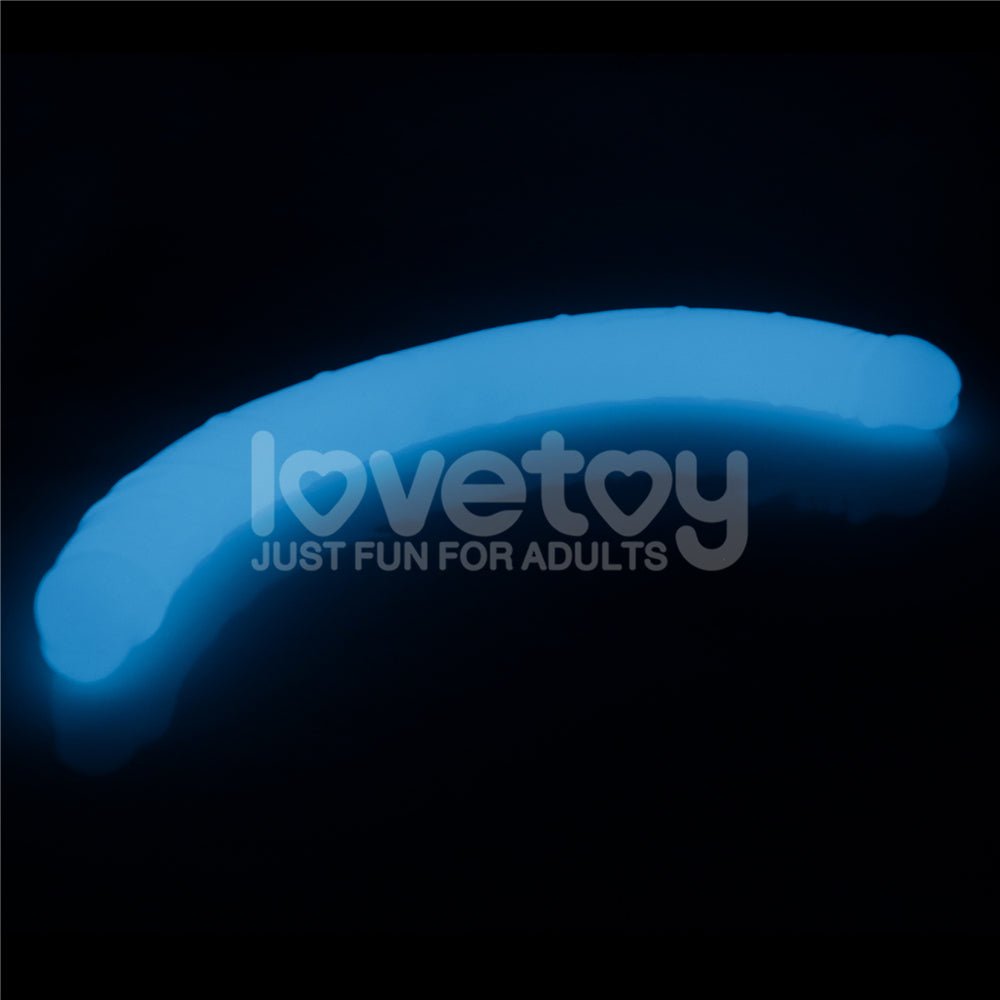 Lumino Play 18.5'' Double Dildo Glow in the Dark Blue 47 cm