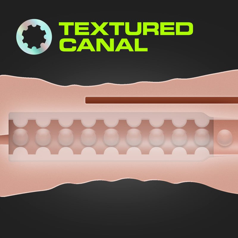 M For Men 3-Pack Self-Lubricating Flesh Vibrating Strokers