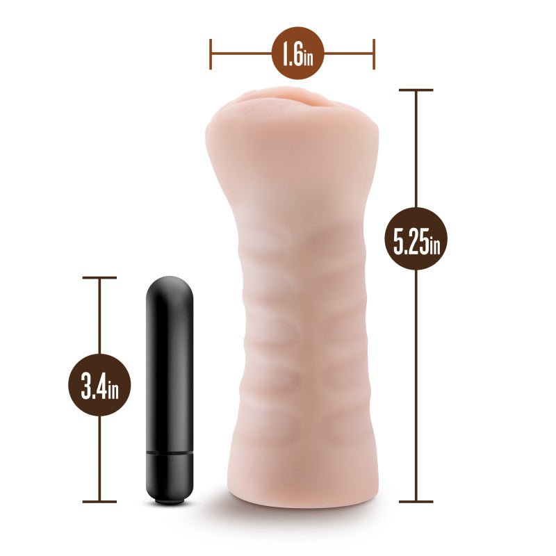 M for Men Ashley Flesh Vibrating Vagina Stroker