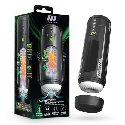 M For Men - Master Blaster - USB Rechargeable Vibrating & Sucking Auto Stroker