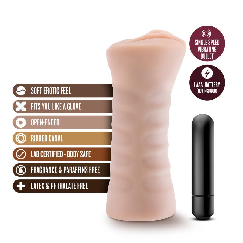 M for Men - Rain Flesh Vibrating Vagina Stroker