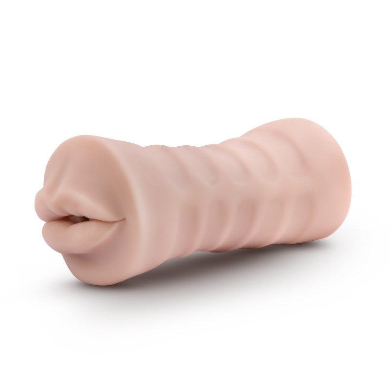 M for Men - Skye - Flesh Vibrating Mouth Stroker