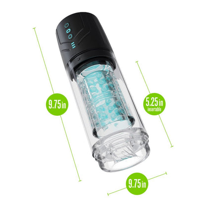 M For Men - Whirlwind Pro - Clear USB Rechargeable Rotating & Sucking Auto Stroker