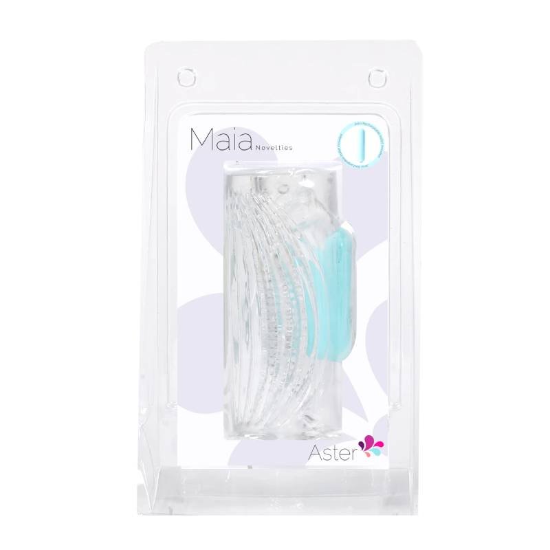 Maia Aster Clear Vibrating Stroker Sleeve