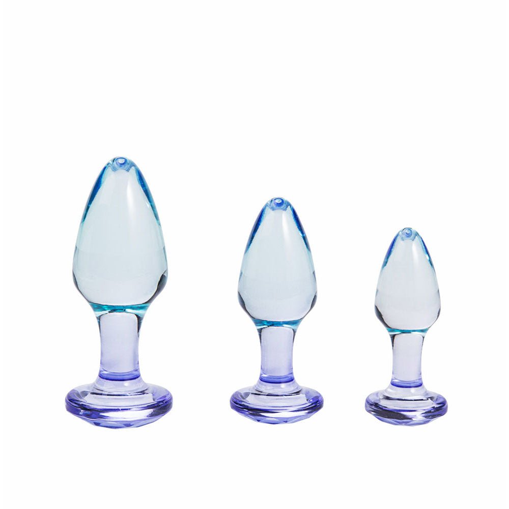 Maia BUTTIES Clear Butt Plugs - Set of 3 Sizes