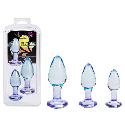 Maia BUTTIES Clear Butt Plugs - Set of 3 Sizes