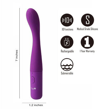 Maia CHELSI Purple 17.8 cm USB Rechargeable Vibrator