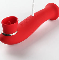 Maia Destiny - USB Rechargeable Suction Fluttering Tongue Vibrator Wand