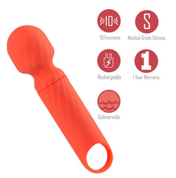 Maia DOLLY - Orange 12.7 cm USB Rechargeable Massage Wand