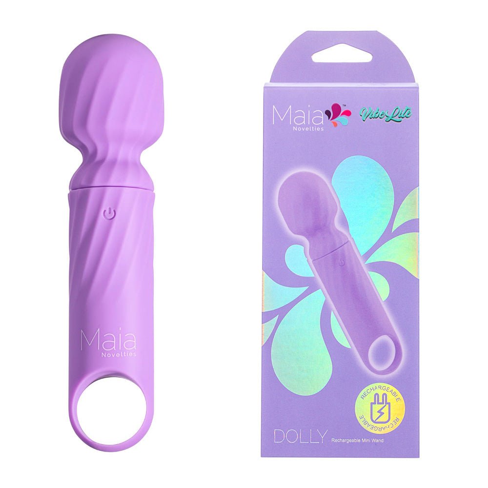 Maia DOLLY - Purple 12.7 cm USB Rechargeable Massage Wand