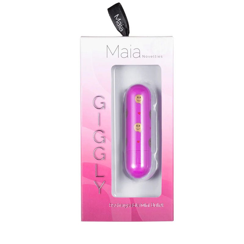 Maia Giggly Pink 7.6 cm USB Rechargeable Bullet