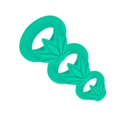 Maia HAZEY Green Pot Leaf Cock Rings - Set of 3