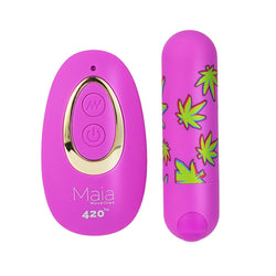 Maia JESSI 420 Remote Purple 7.6 cm Rechargeable Bullet with Wireless Remote