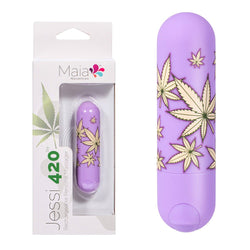 Maia Jessi 420 Violet 7.6 cm USB Rechargeable Bullet