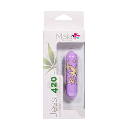 Maia Jessi 420 Violet 7.6 cm USB Rechargeable Bullet