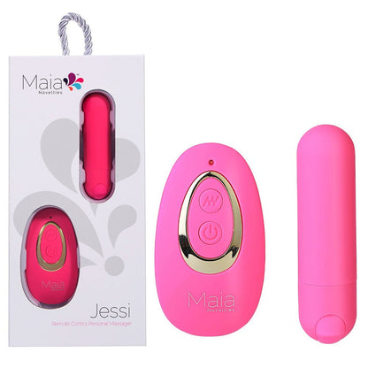 Maia JESSI Remote - Pink 7.6 cm USB Rechargeable Bullet with Wireless Remote