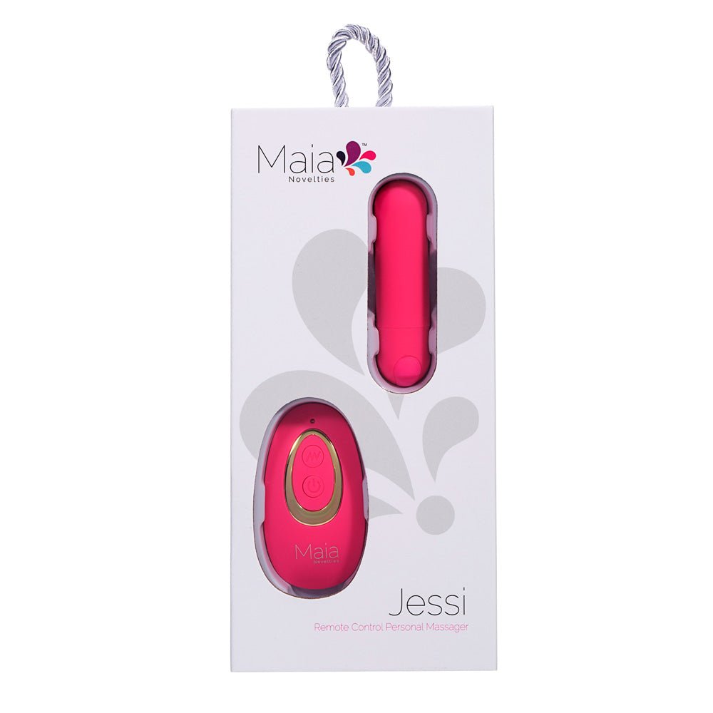 Maia JESSI Remote - Pink 7.6 cm USB Rechargeable Bullet with Wireless Remote