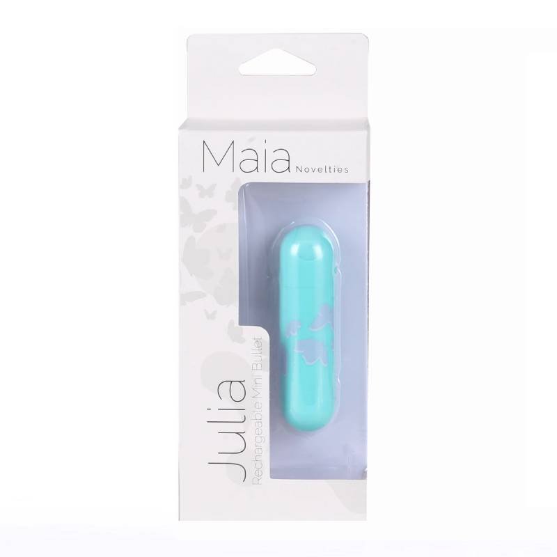 Maia Julia Teal 7.6 cm USB Rechargeable Bullet