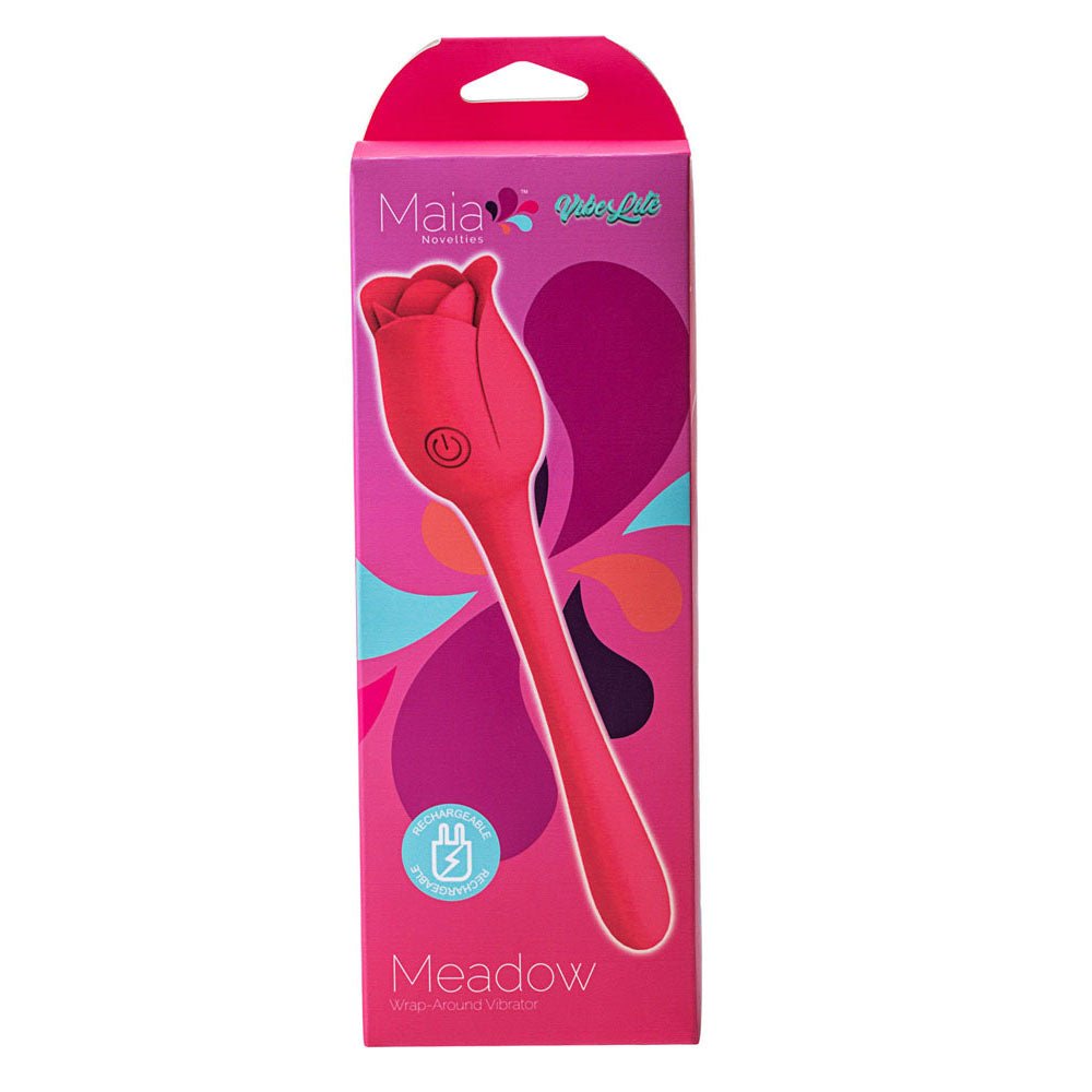 Maia MEADOW Pink 14 cm USB Rechargeable Flower Stimulator