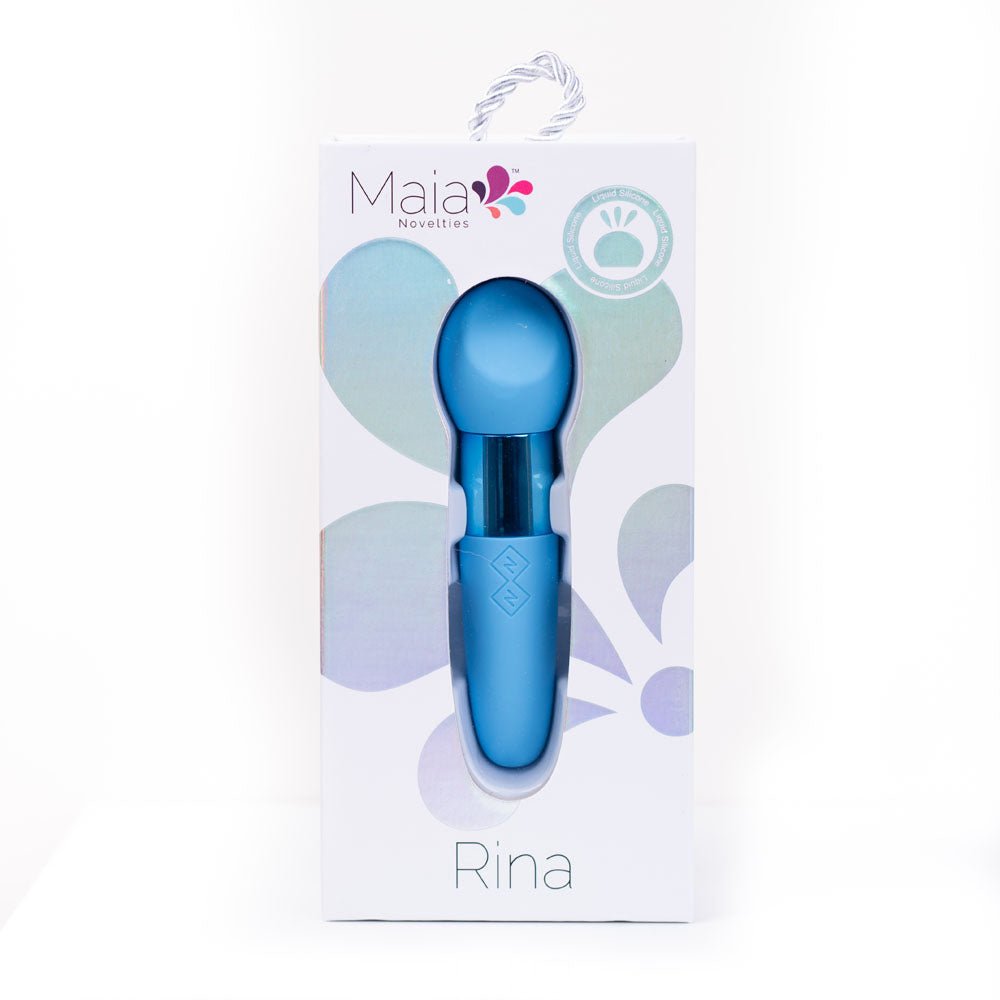 Maia RINA - Blue 13.3 cm USB Rechargeable Vibrator