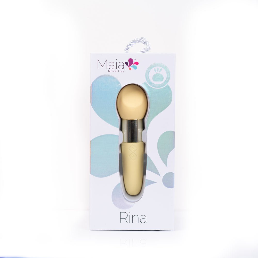 Maia RINA - Yellow 13.3 cm USB Rechargeable Vibrator