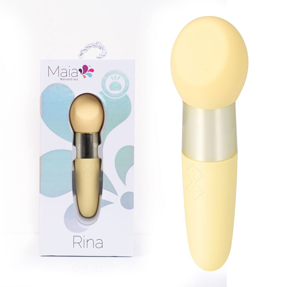 Maia RINA - Yellow 13.3 cm USB Rechargeable Vibrator