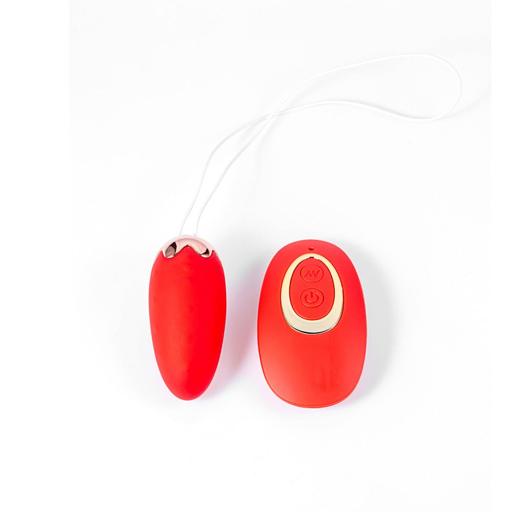 Maia SHORTCAKE Red USB Rechargeable Vibrating Egg with Wireless Remote