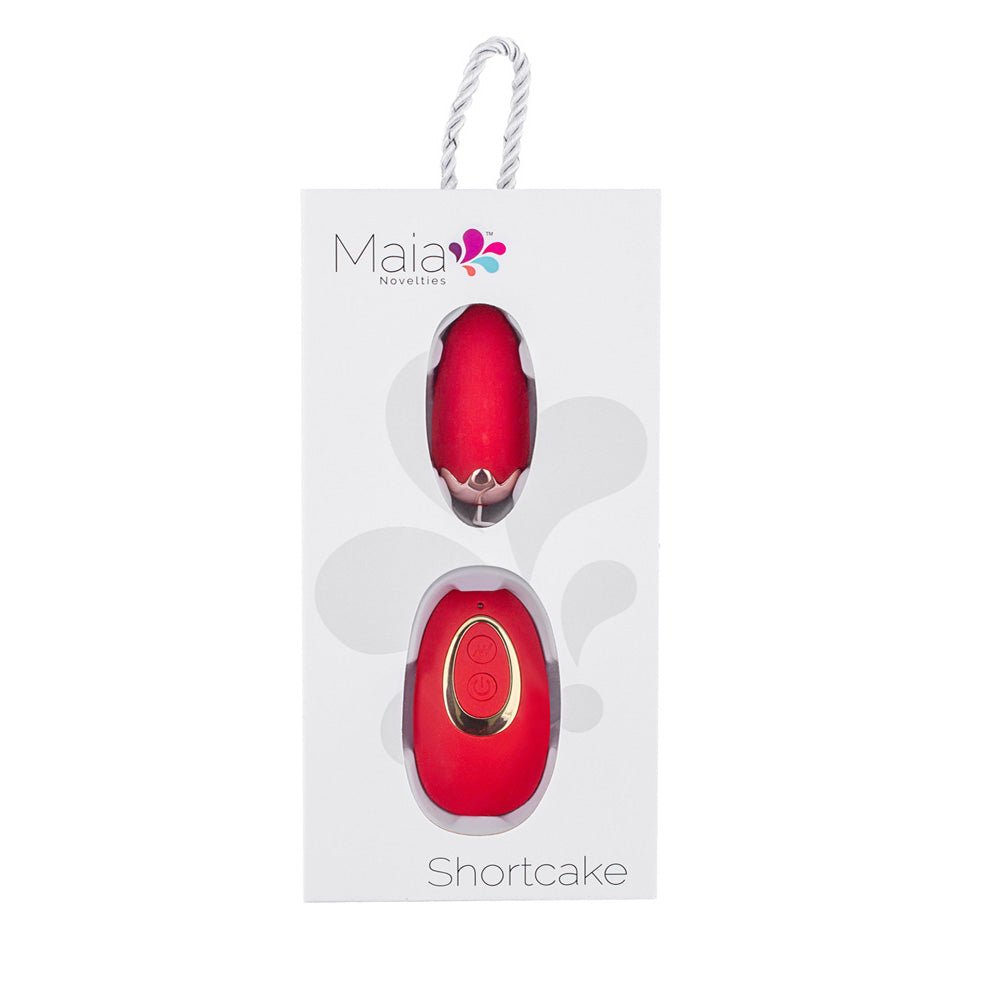 Maia SHORTCAKE Red USB Rechargeable Vibrating Egg with Wireless Remote