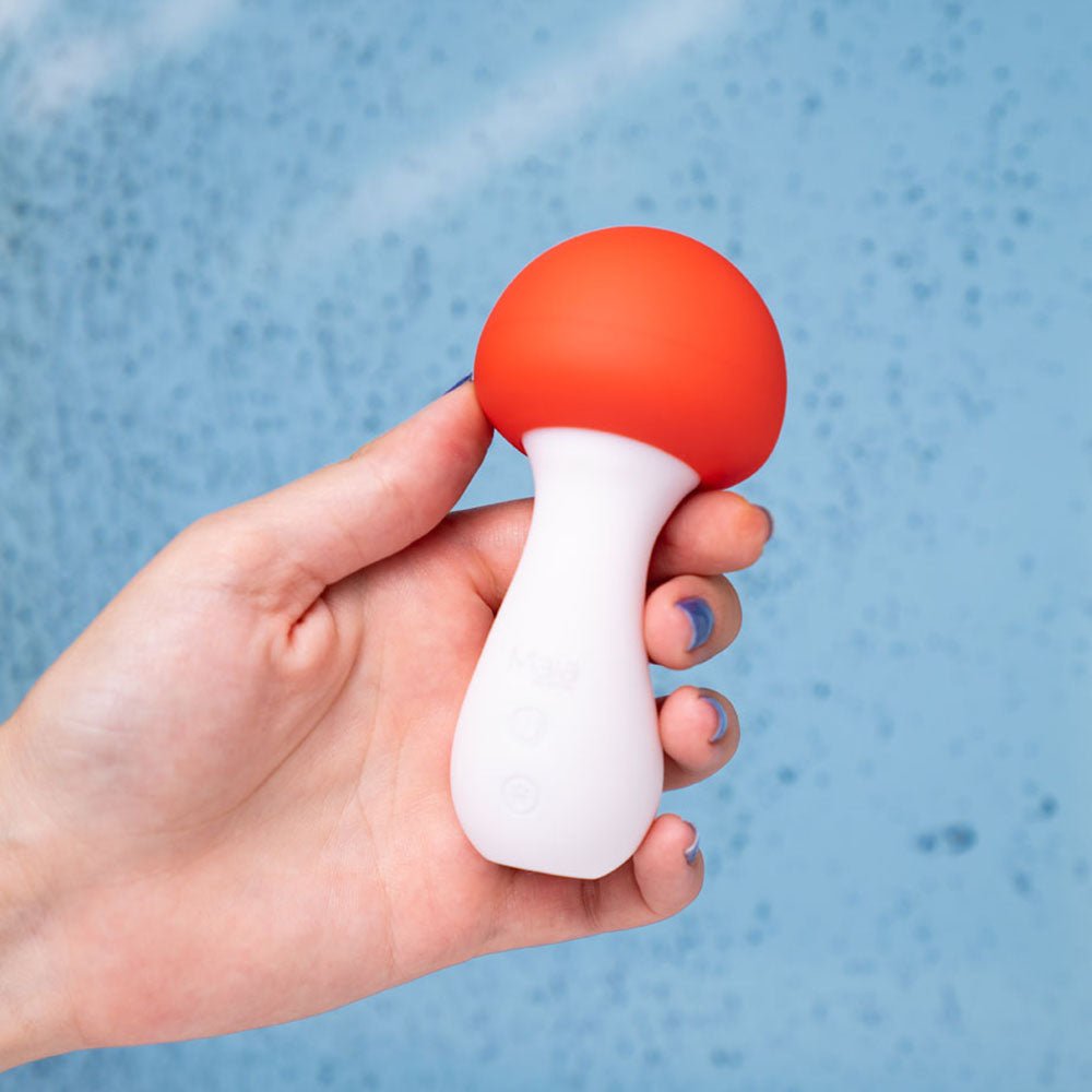 Maia SHROOMIE Red/White 11.5 cm Rechargeable Mushroom Shaped Vibrator