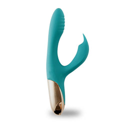 Maia Skyler - 21.6 cm Green USB Rechargeable Bendable Rabbit Vibrator