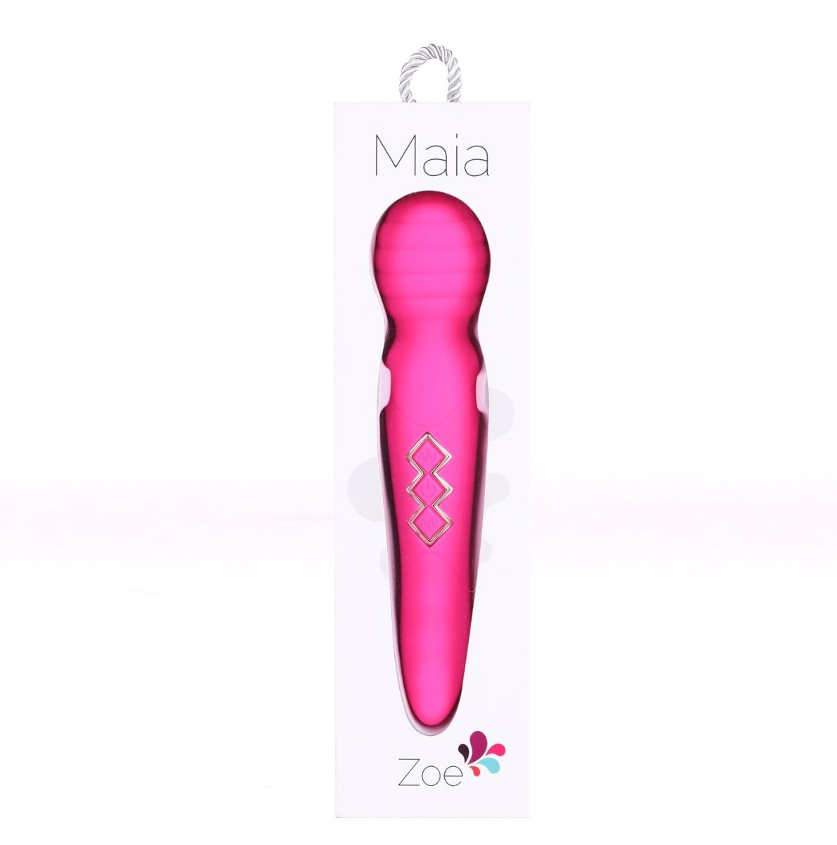 Maia Zoe - Pink USB Rechargeable Dual Vibrating Massage Wand