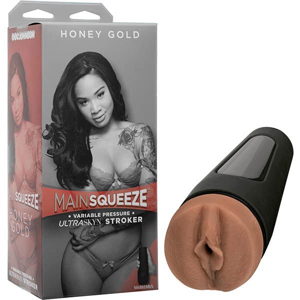 Main Squeeze - Honey Gold Tanned Vagina Stroker