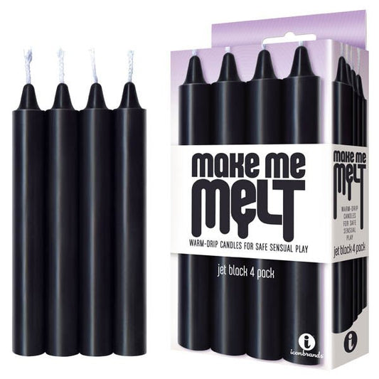 Make Me Melt Drip Candles - Jet Drip Candles - 4 Pack