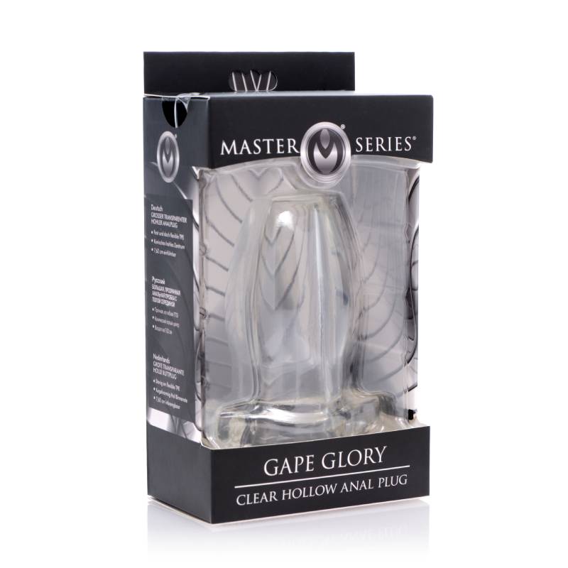 Master Series Gape Glory Clear Large Hollow Anal Plug